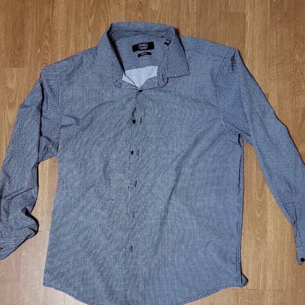 Jones New York Black And White Casual Button Down Shirt